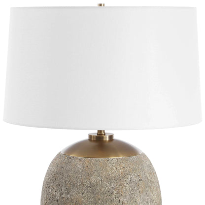 Textured Concrete Table Lamp
