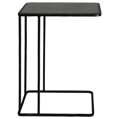 Stone & Iron Accent Table