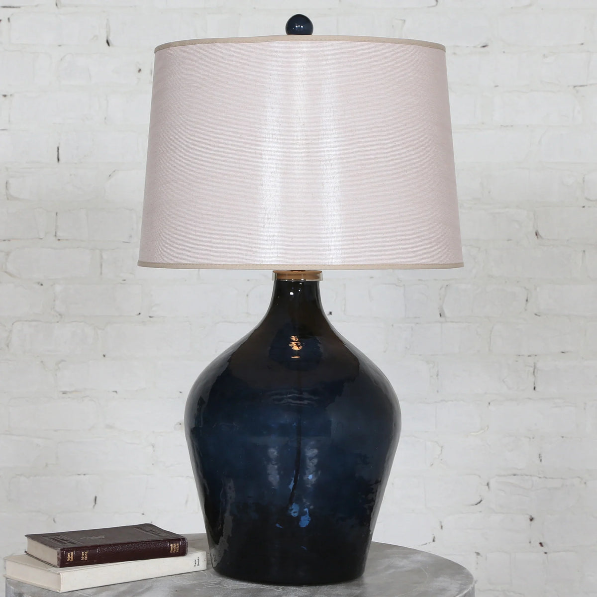Blue Glass Lamp