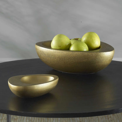 Antique Brass Bowls, Set of 2