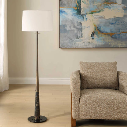 Brass & Marble Floor Lamp