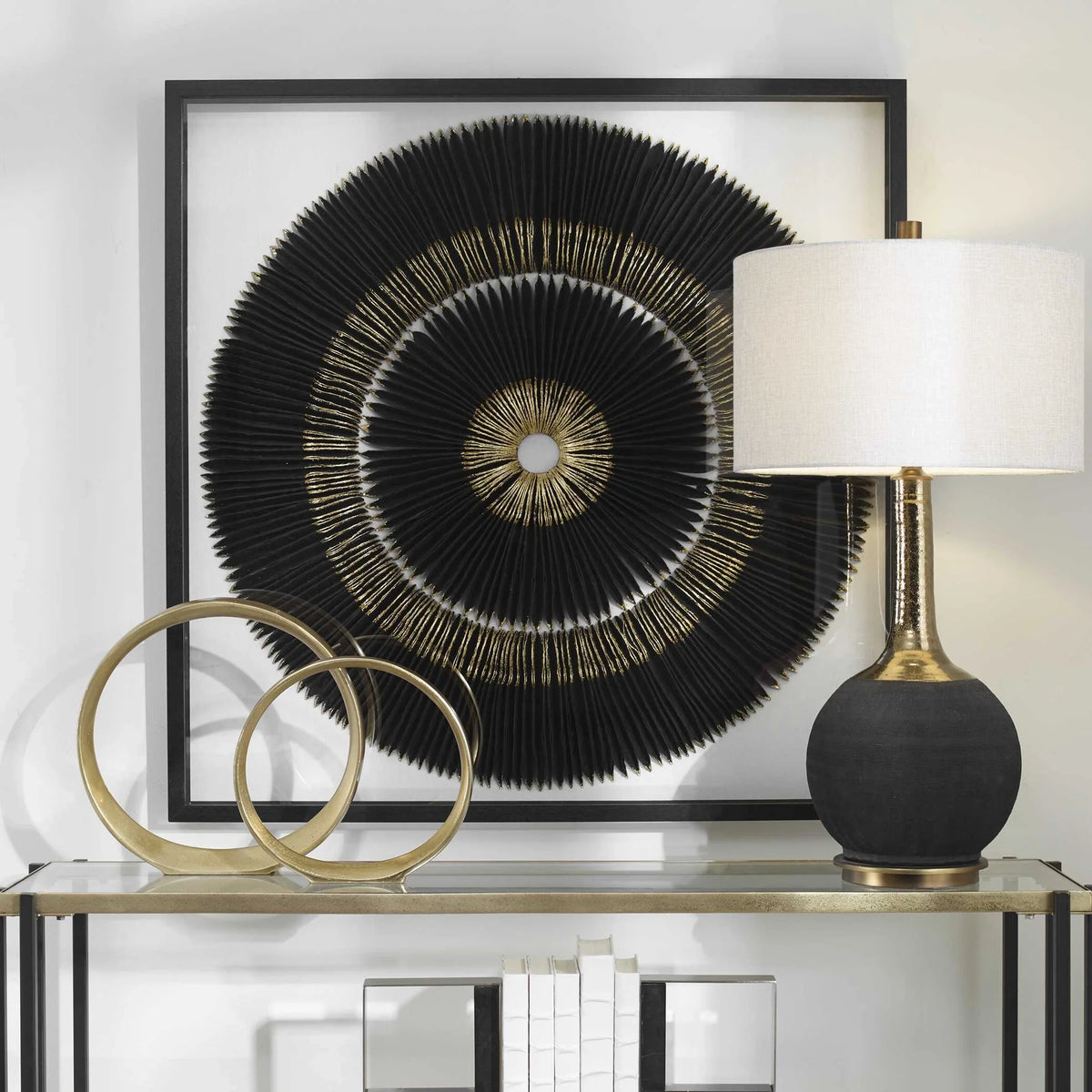 Black and Gold Shadow Box