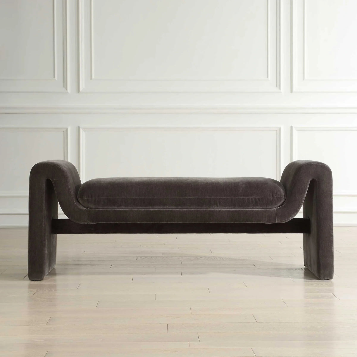 Modern Charcoal Bench
