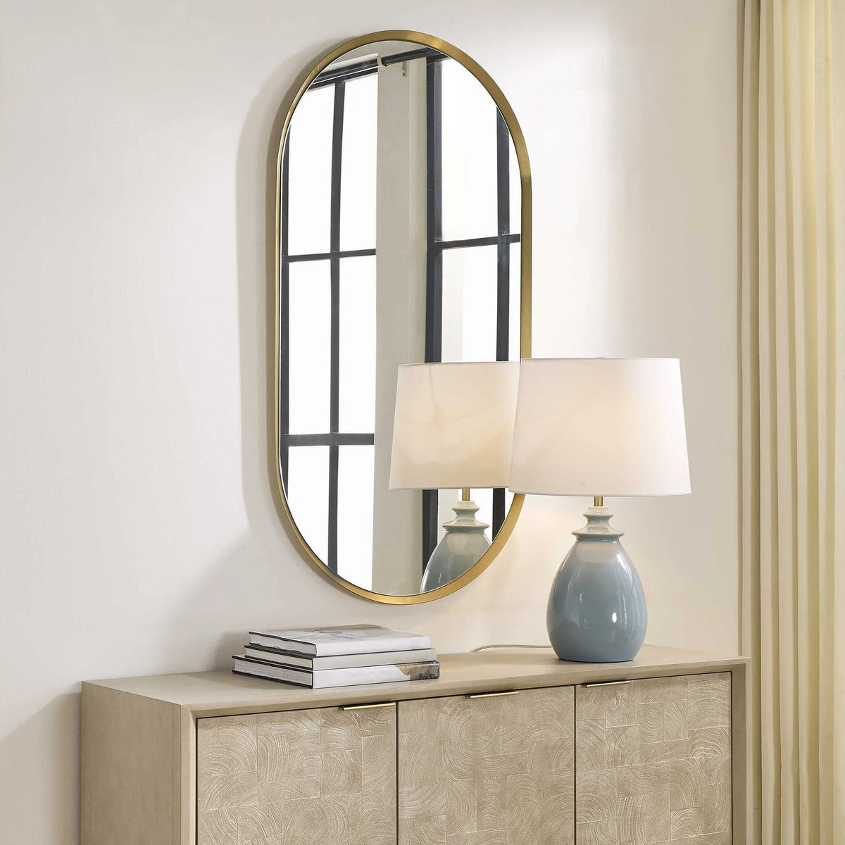 Round Bronze Mirror
