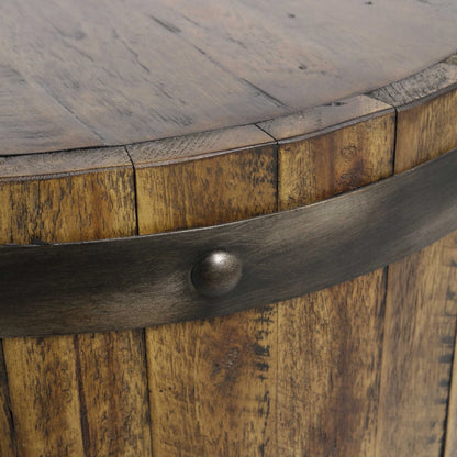 Wine Barrel Side Table