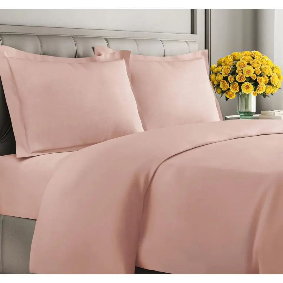 Double-Brushed Duvet Cover Set | Hidden Zipper & Corner Ties, Pillow Shams Included | 18 Colours, Twin to King