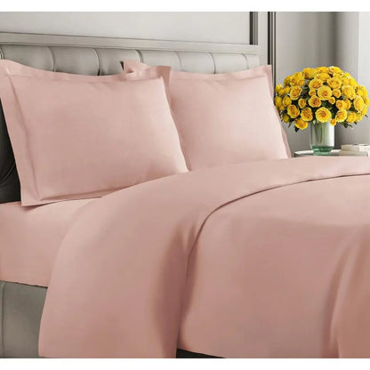Double-Brushed Duvet Cover Set | Hidden Zipper & Corner Ties, Pillow Shams Included | 18 Colours, Twin to King