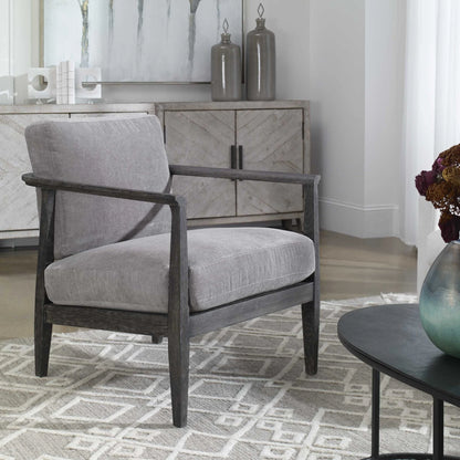 Modern Gray Accent Chair