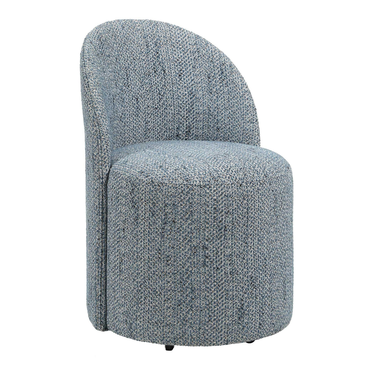 Denim Rolling Dining Chair