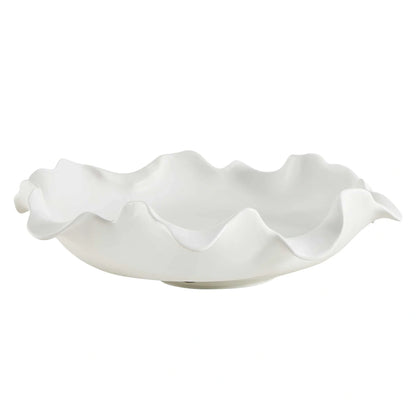 Crest White Outdoor Bowl