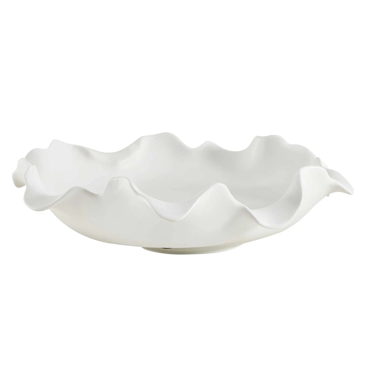 Crest White Outdoor Bowl