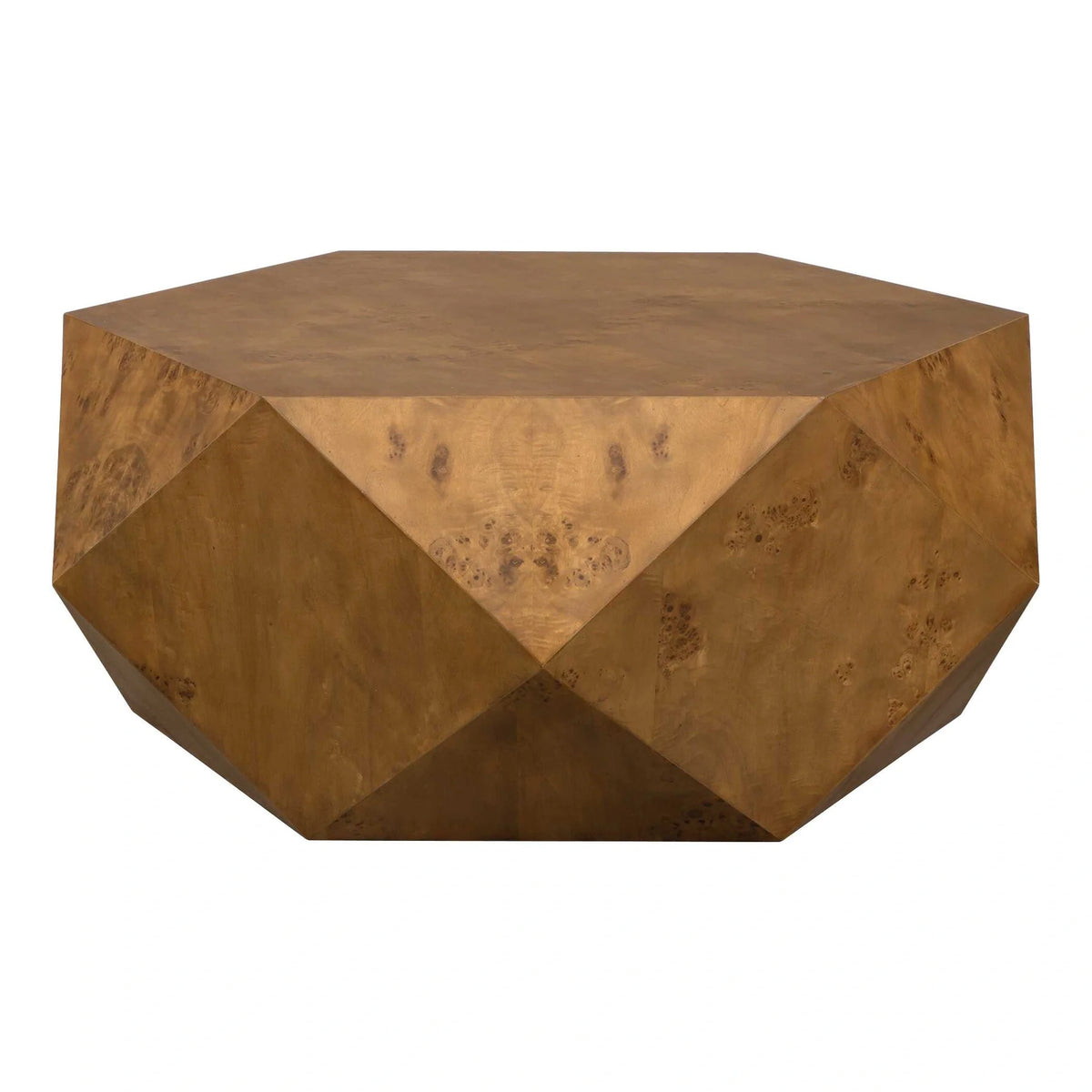 Geometric Burl Coffee Table