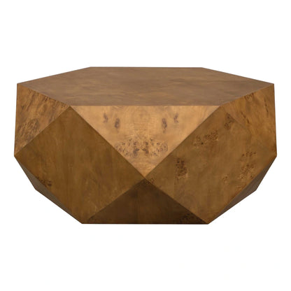 Geometric Burl Coffee Table
