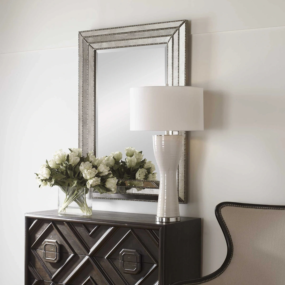 Antique Silver Mirror
