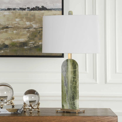 Green Marble Table Lamp