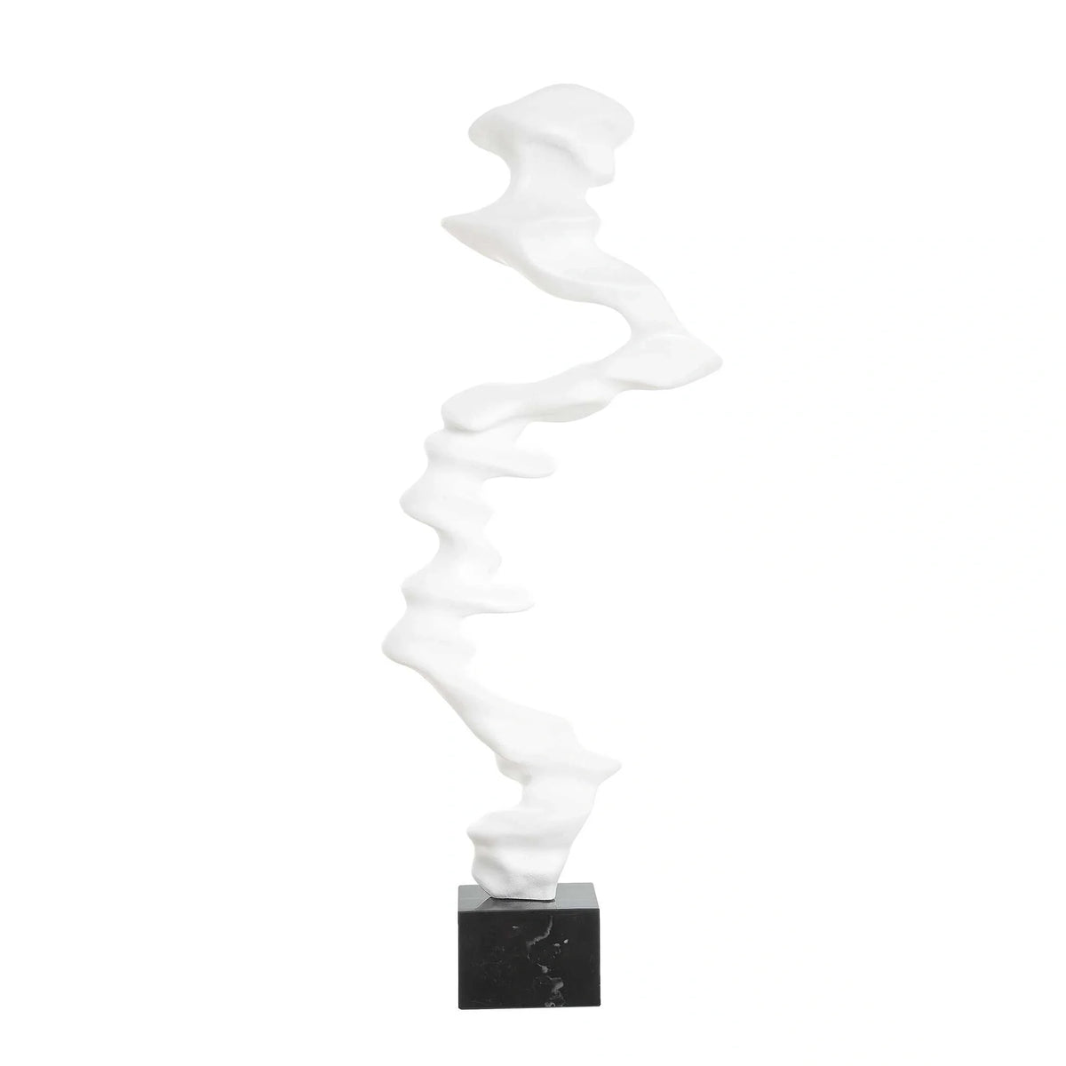 Wave Form White Sculpture