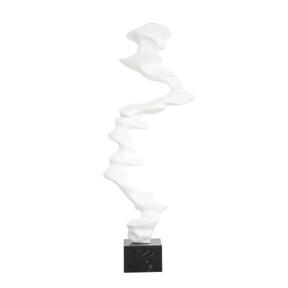 Wave Form White Sculpture