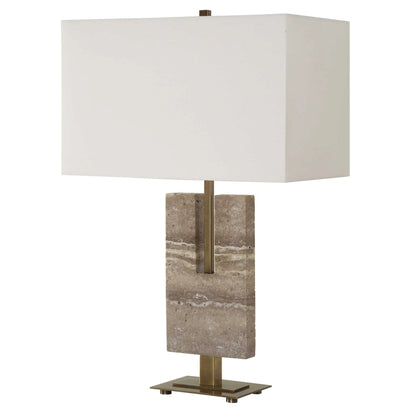 Travertine Table Lamp