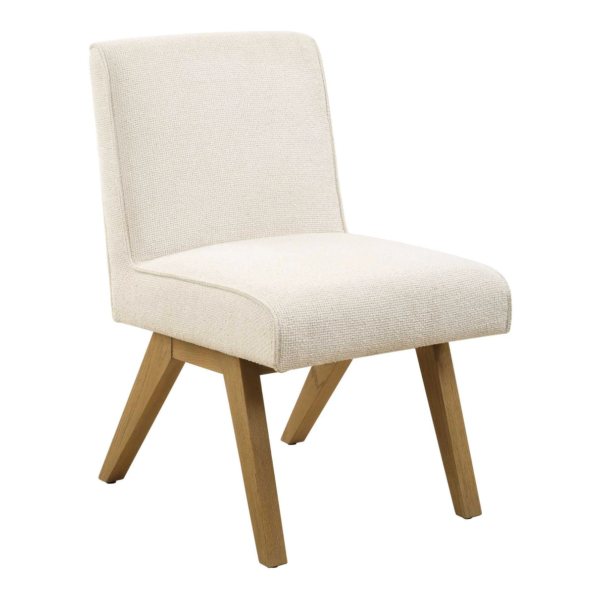 White Armless Dining Chair