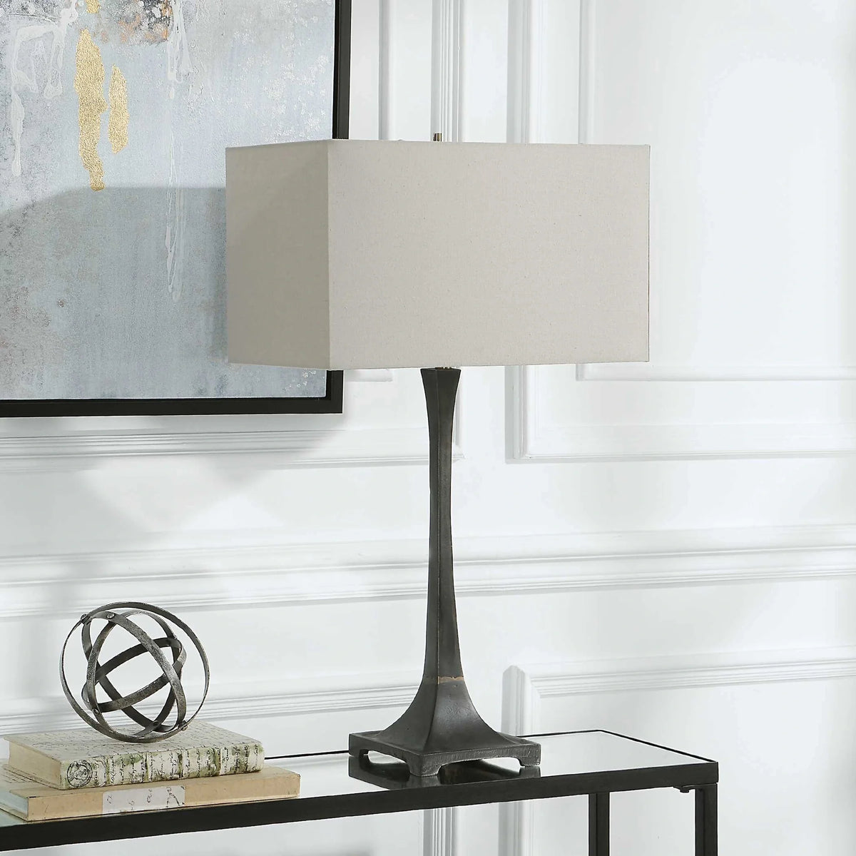 Tapered Iron Table Lamp