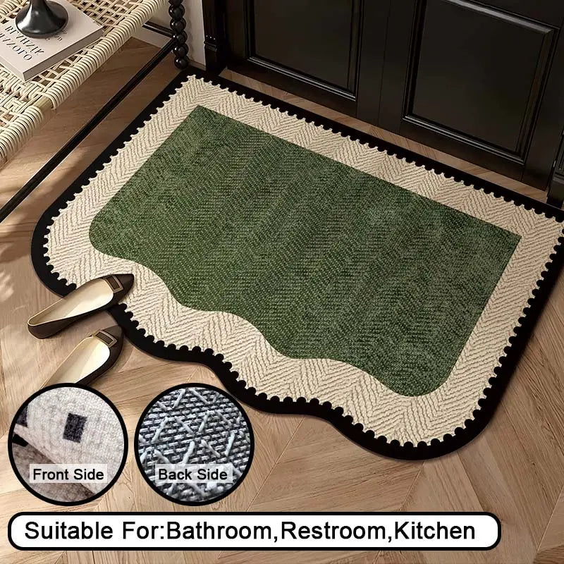 Falm Mat Nordic Simple Style Soft Dense Grip Non-Slip Durable Washable Rug for Entryway Kitchen Door Home Safety Cleanliness Decorative Rug Boho Rug Boho Area Rug