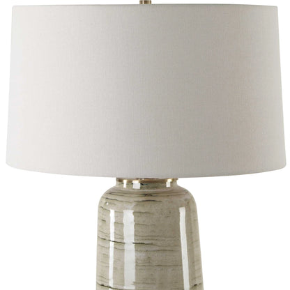 Tan Glaze Table Lamp