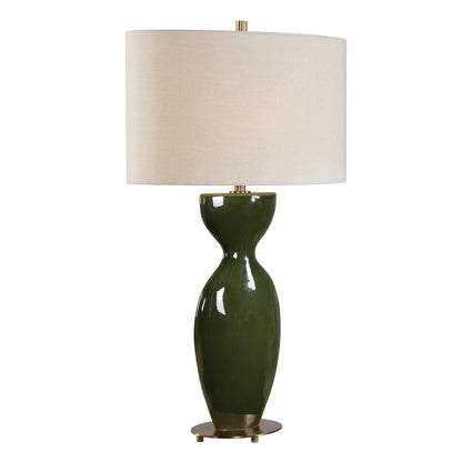 Green Glaze Table Lamp