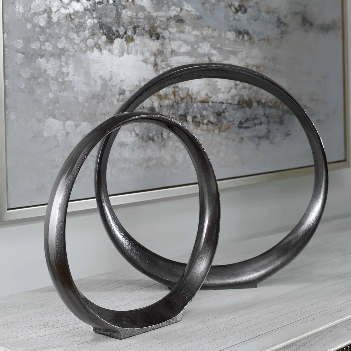 Ring Sculptures, Set of 2