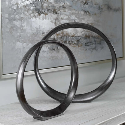 Ring Sculptures, Set of 2