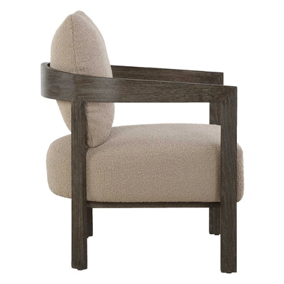 Sand Fabric Accent Chair