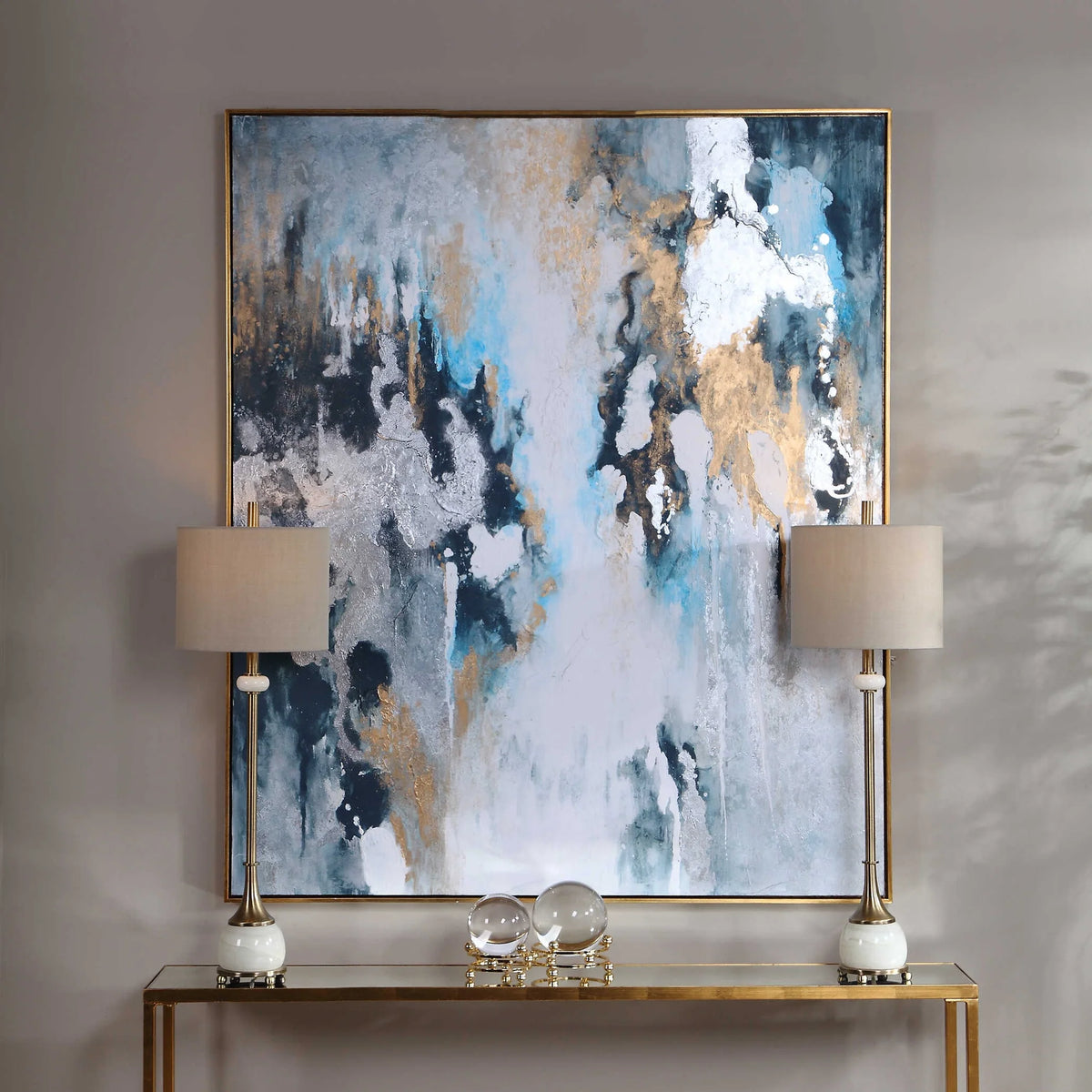 Hand Painted Abstract Canvas Art