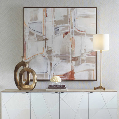 Tan & Terracotta Abstract Giclee Art