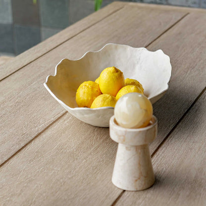 Sculptural Cast Aluminum Bowl