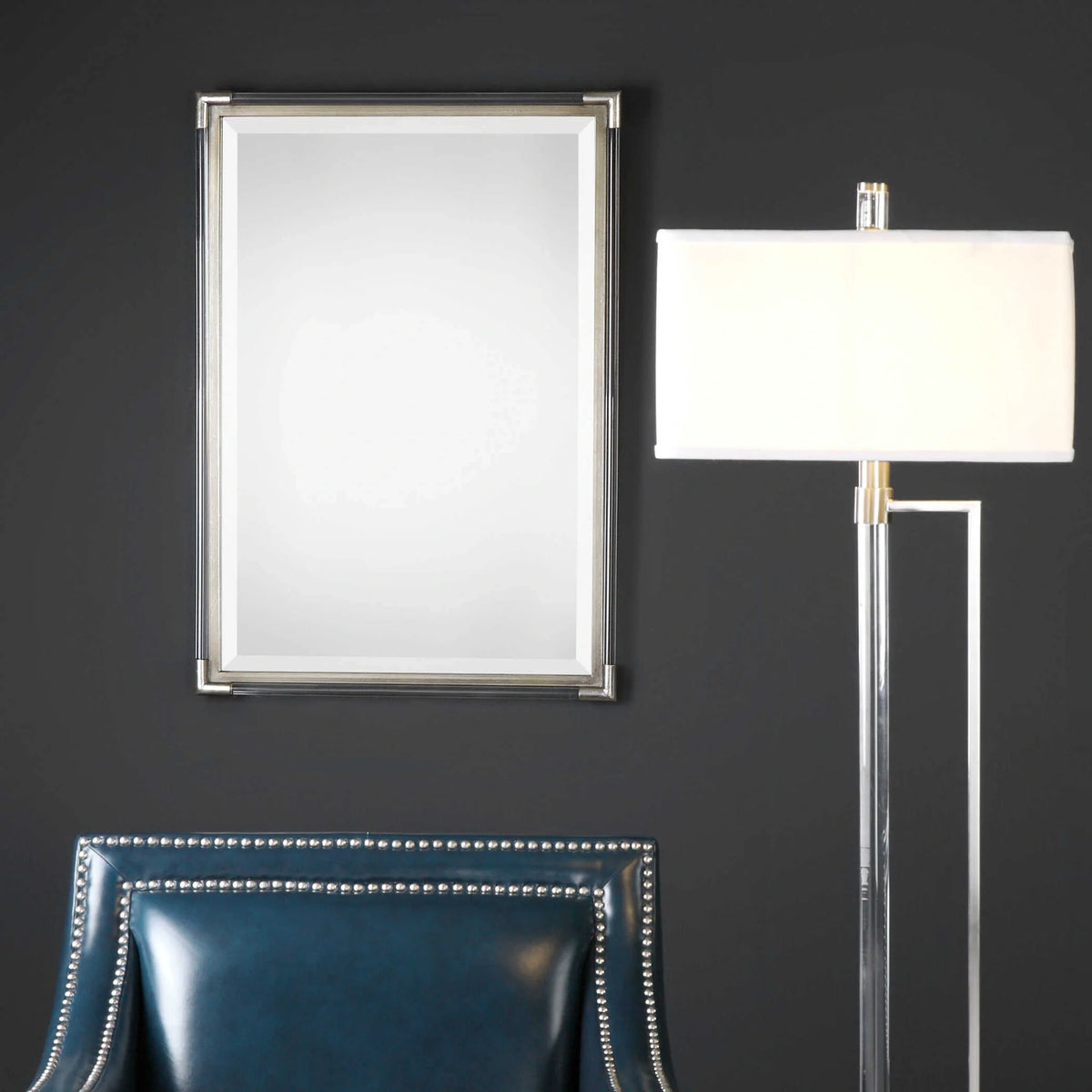 Metallic Silver Mirror