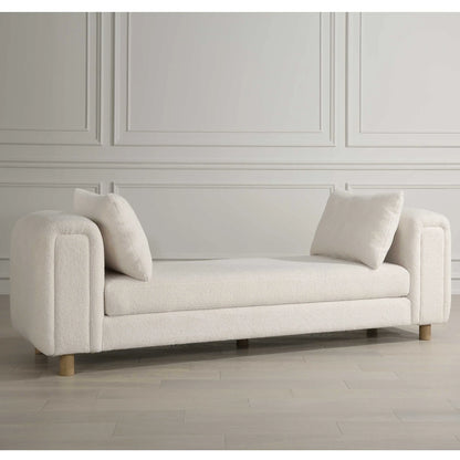 Oversized Ivory Bench