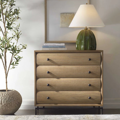 Curved 4 Drawer Chest