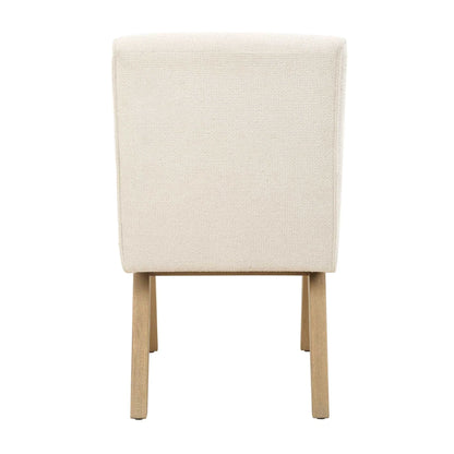 White Armless Dining Chair