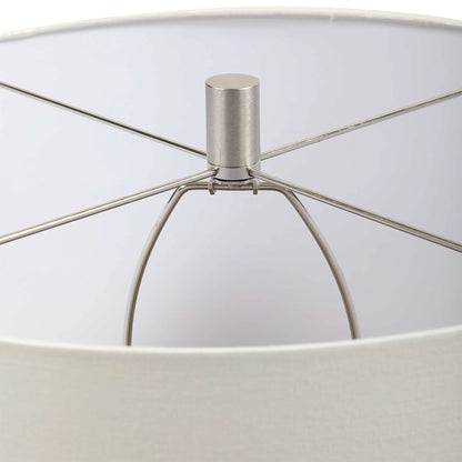 Mottled Gray Ceramic Table Lamp