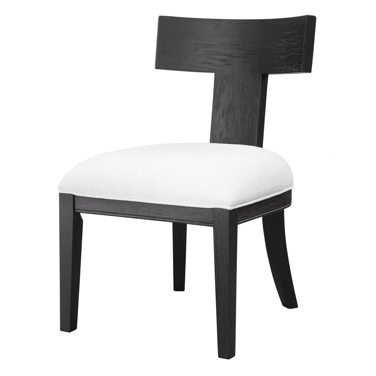 Oak Armless Accent Chair