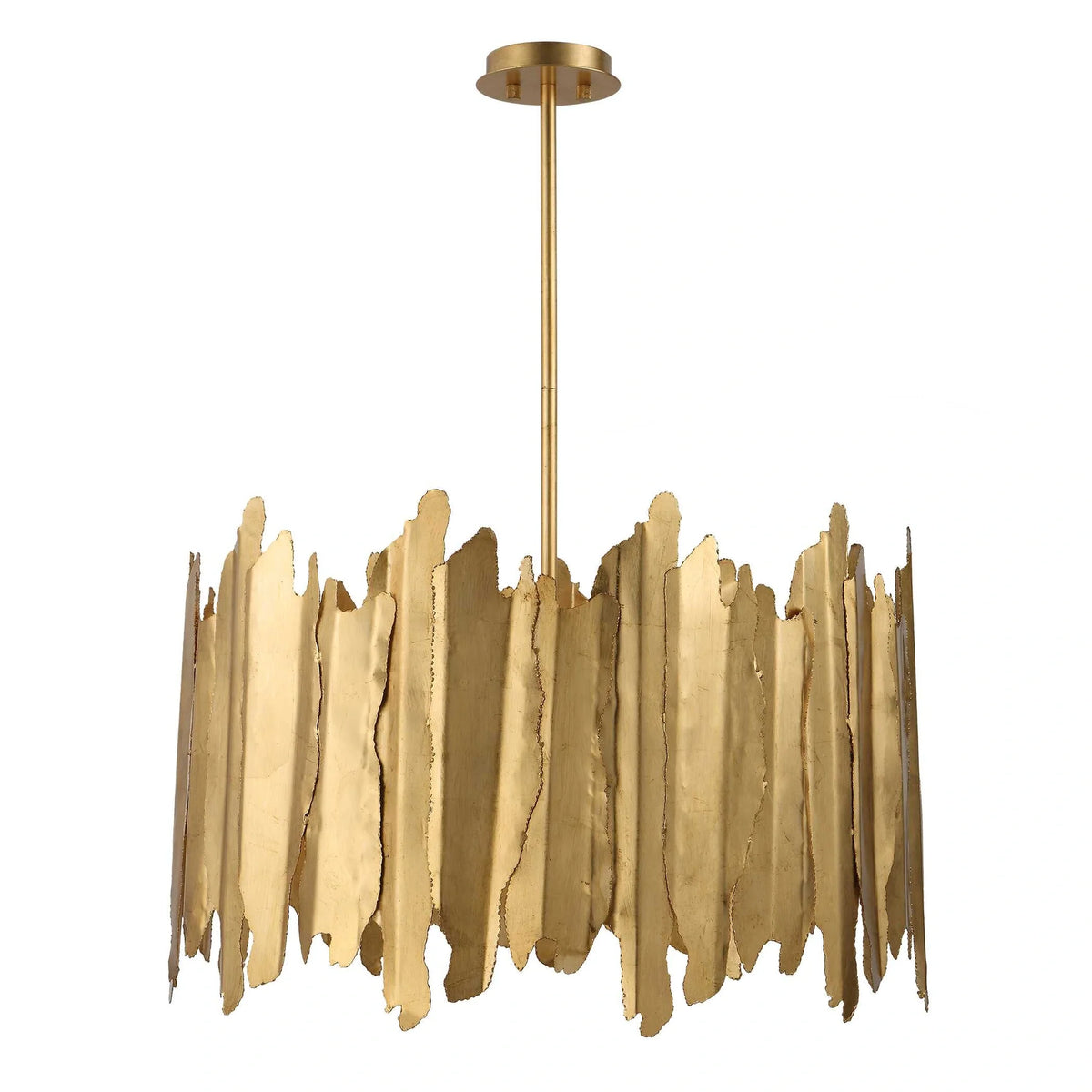 Industrial Gold Leaf Pendant
