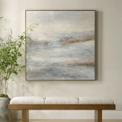 Neutral Tone Hand-Painted Canvas Art
