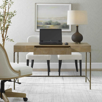 Natural Wood Modern Desk