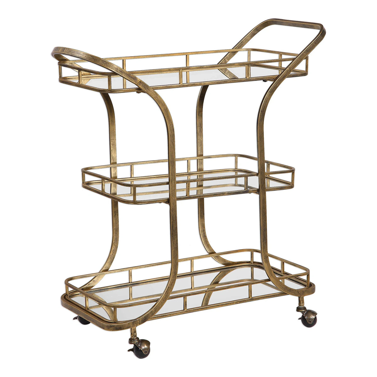 Gold Serving Cart
