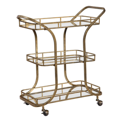 Gold Serving Cart