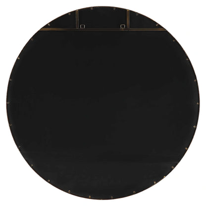 Large Gold Round Mirror