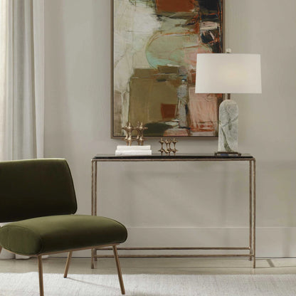 Minimalist Brass Console Table