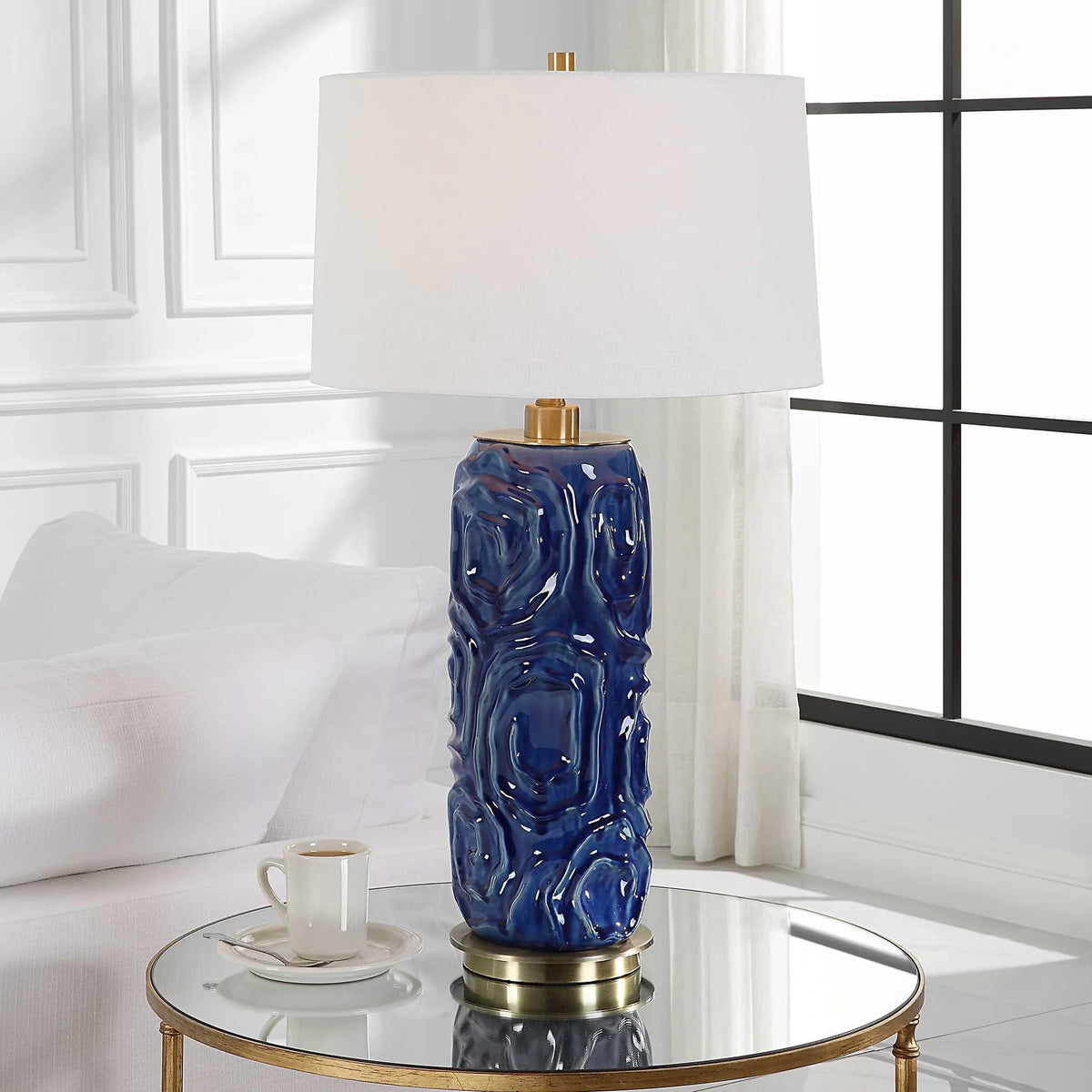 Blue Table Lamp