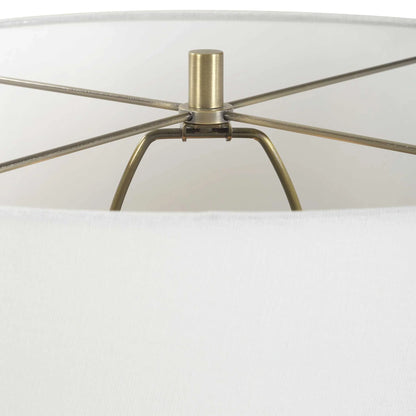 Aged Black Porcelain Table Lamp