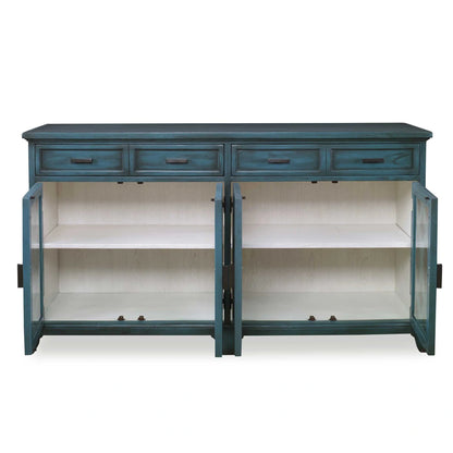 Lagoon Green Wood Credenza