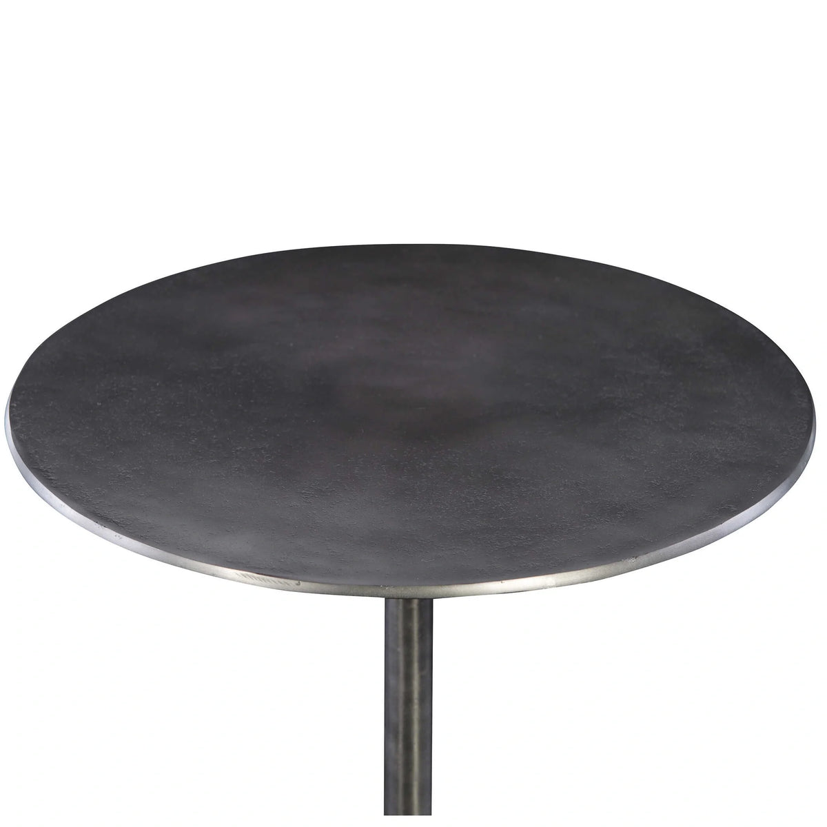 Industrial Brass Accent Table